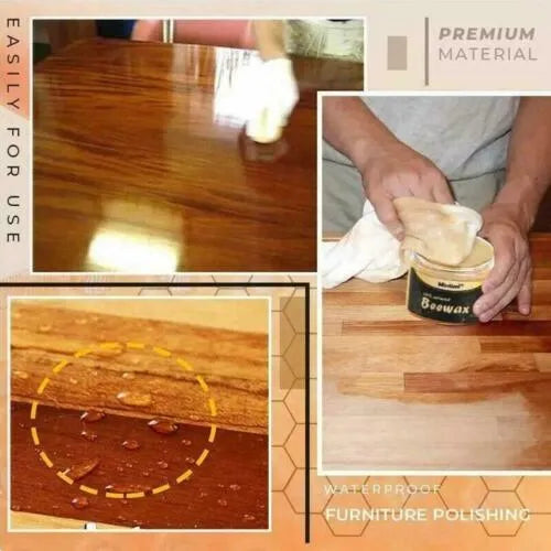 BUY 1 GET 1 FREE 🔥 Wood Seasoning Bee wax Polish - Complete Solution Furniture Care