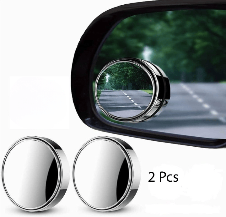 2pcs Round Blind Spot Mirrors – Wide-Angle Lens for Enhanced Rear and Side View Visibility – Convex Mirror for Cars, SUVs, and Trucks – Universal Fit Safety Accessory - Glass Material
