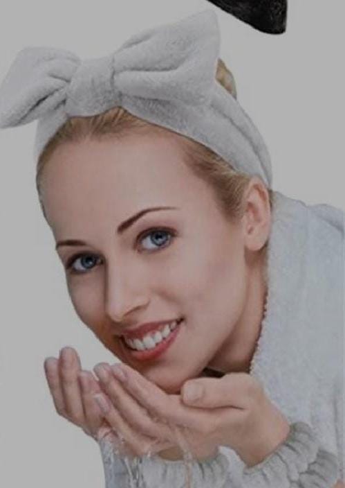 3 Pieces Set Kiss Lovely Wrist Strap – Face Wash Headband And Wristband Soft Fabric