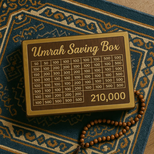 Umrah Saving Box – Box For Umrah Saving | Umrah Saving Box – Best Quality Umrah Saving Box – Umrah Saving Box Wooden Money Box For Umrah – 210,000
