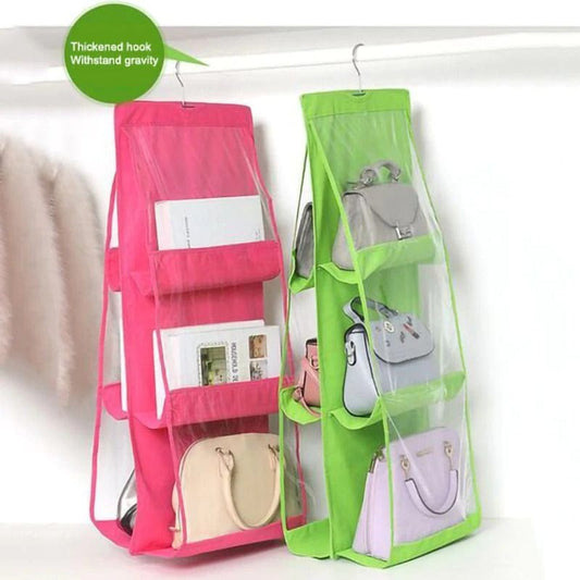 Thick Double-Sided Six Grid Storage Bag Multi Functional Hanging Bag