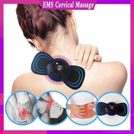 Pain Relief Portable Mini Electric Massager Ems Mini Body Massage Patch For Muscle Pain Relief-neck,arms,back,shoulder & All Body Pain Relief