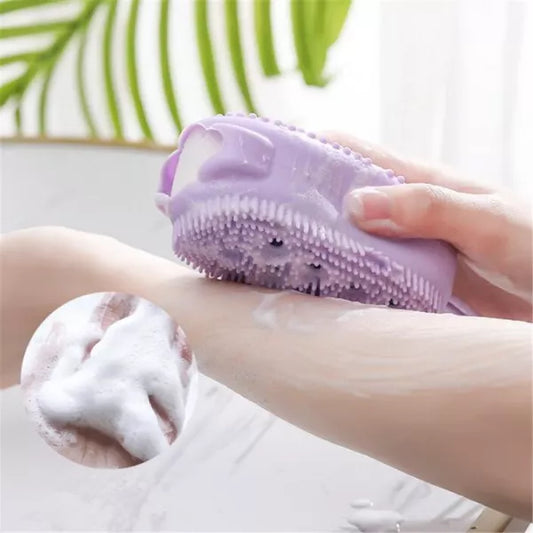 Silicone Soap Bath Massage / Bath Body Brush High Quality Silicon Bath Brush