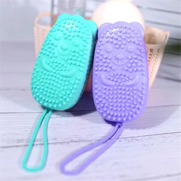 Silicone Soap Bath Massage / Bath Body Brush High Quality Silicon Bath Brush