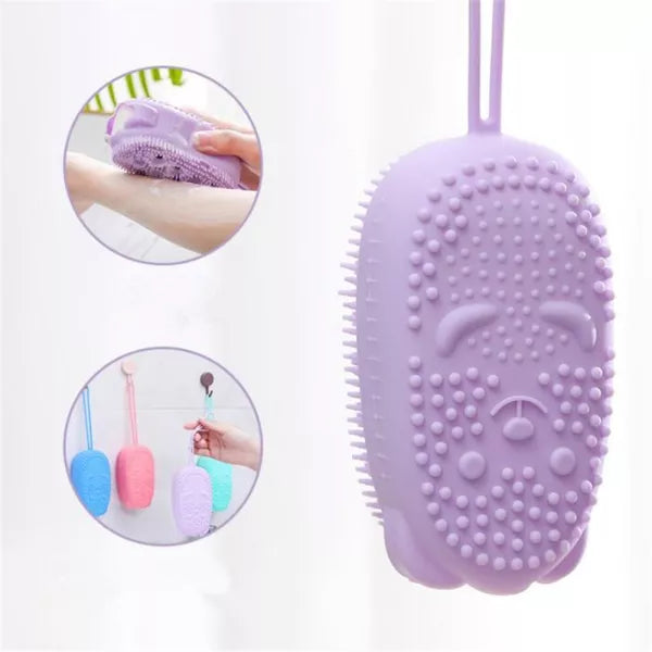 Silicone Soap Bath Massage / Bath Body Brush High Quality Silicon Bath Brush