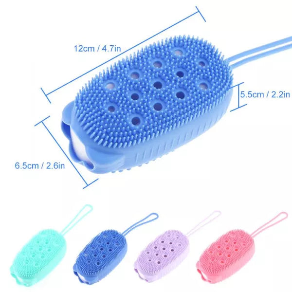 Silicone Soap Bath Massage / Bath Body Brush High Quality Silicon Bath Brush